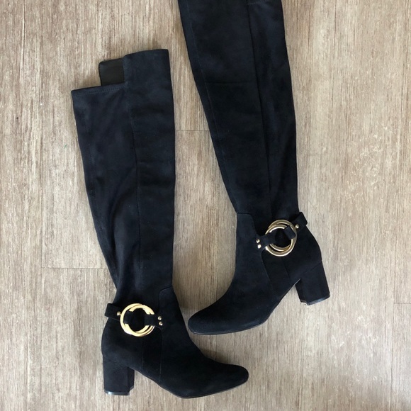 karl lagerfeld over the knee boots